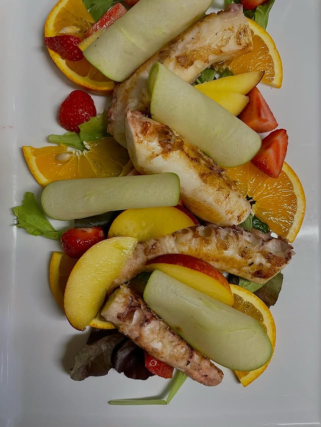 Polpo con frutta